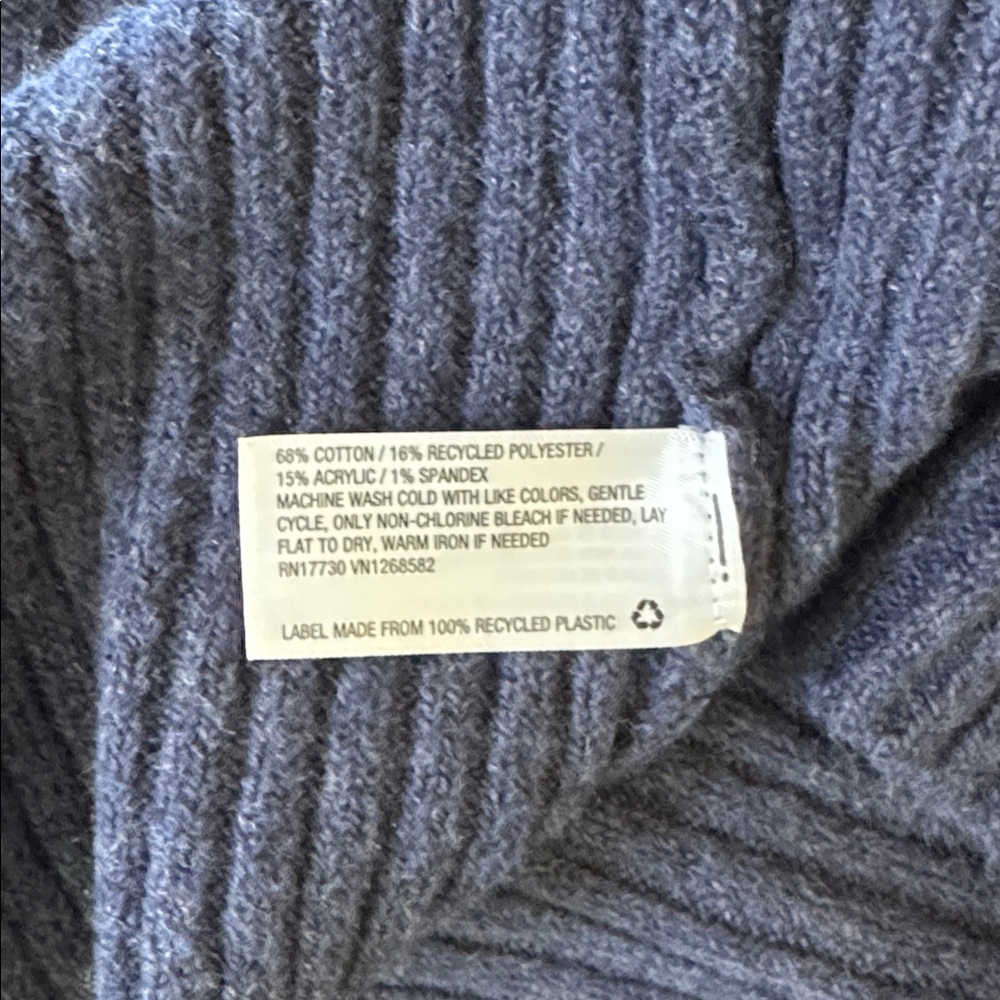 Universal Thread Deep Blue Ribbed Cardigan - Picture 8 of 8